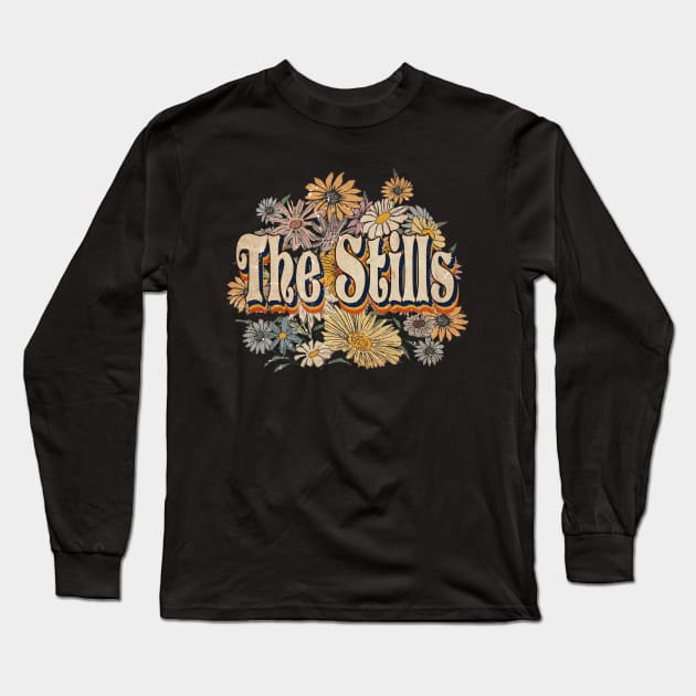 Retro The Stills Name Flowers Limited Edition Classic Styles Long Sleeve T-Shirt by BilodeauBlue